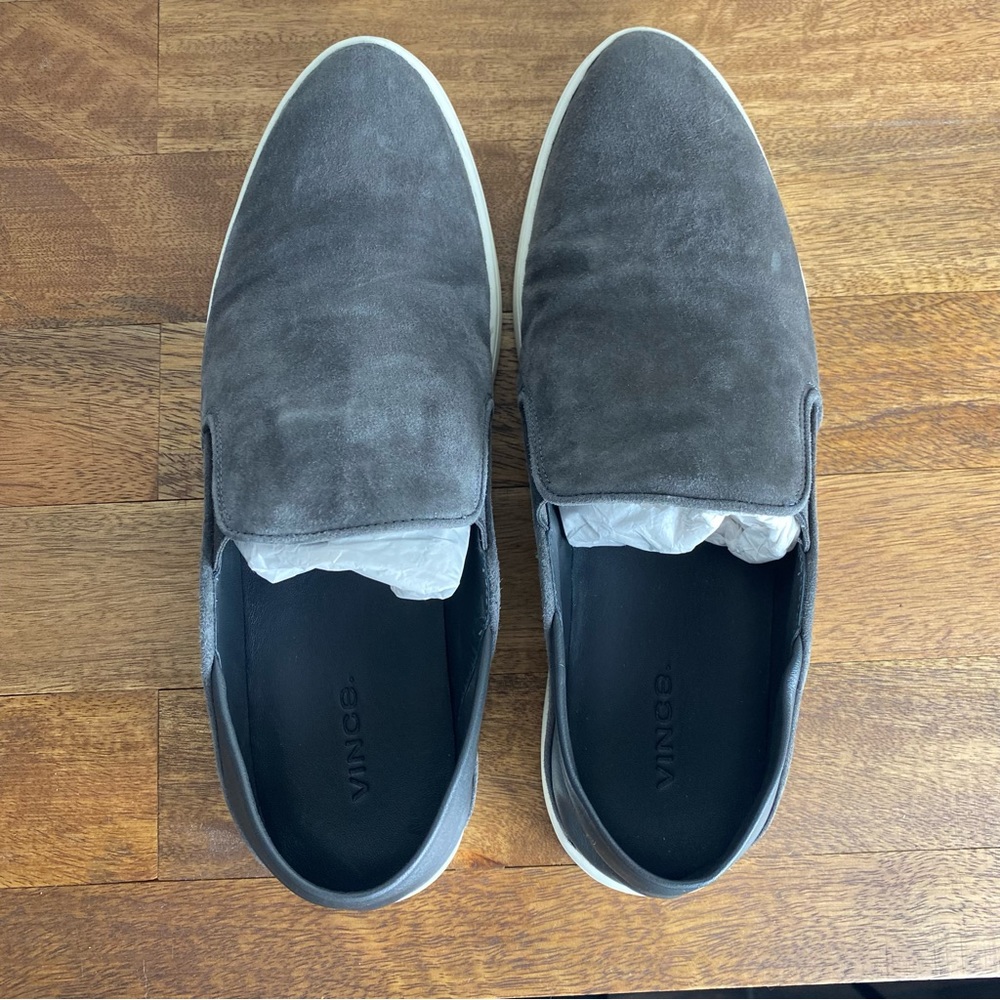 Vince Garvey Sneaker Grey Suede Pointed Toe Size 9.5. - Picture 6 of 11